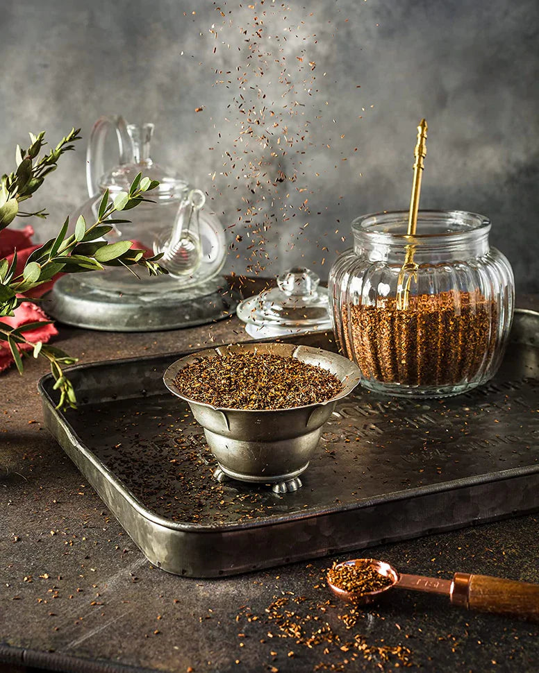 Té rojo Earl Grey Gardenika, hojas sueltas, orgánico USDA, sin cafeína, más de 55 tazas – 113 g (4 oz) 