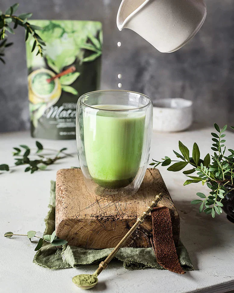 Gardenika Ceremonial Grade Matcha-Grünteepulver, USDA-Bio, 55+ Portionen – 4 Oz (113 g) 