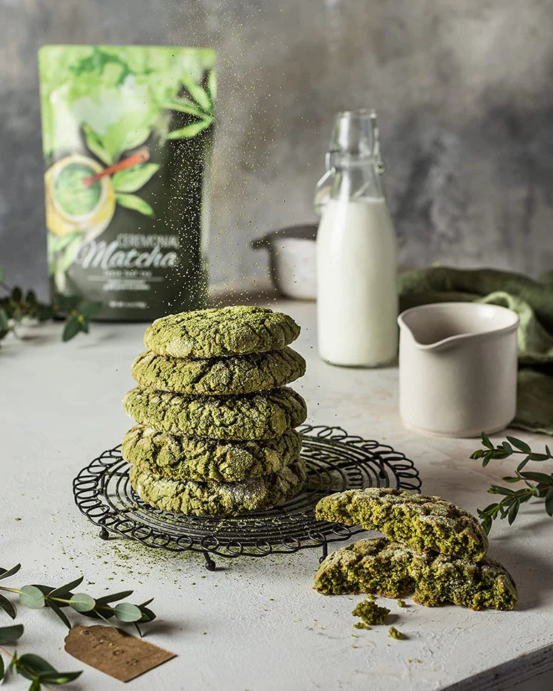 Gardenika Ceremonial Grade Matcha-Grünteepulver, USDA-Bio, 55+ Portionen – 4 Oz (113 g) 