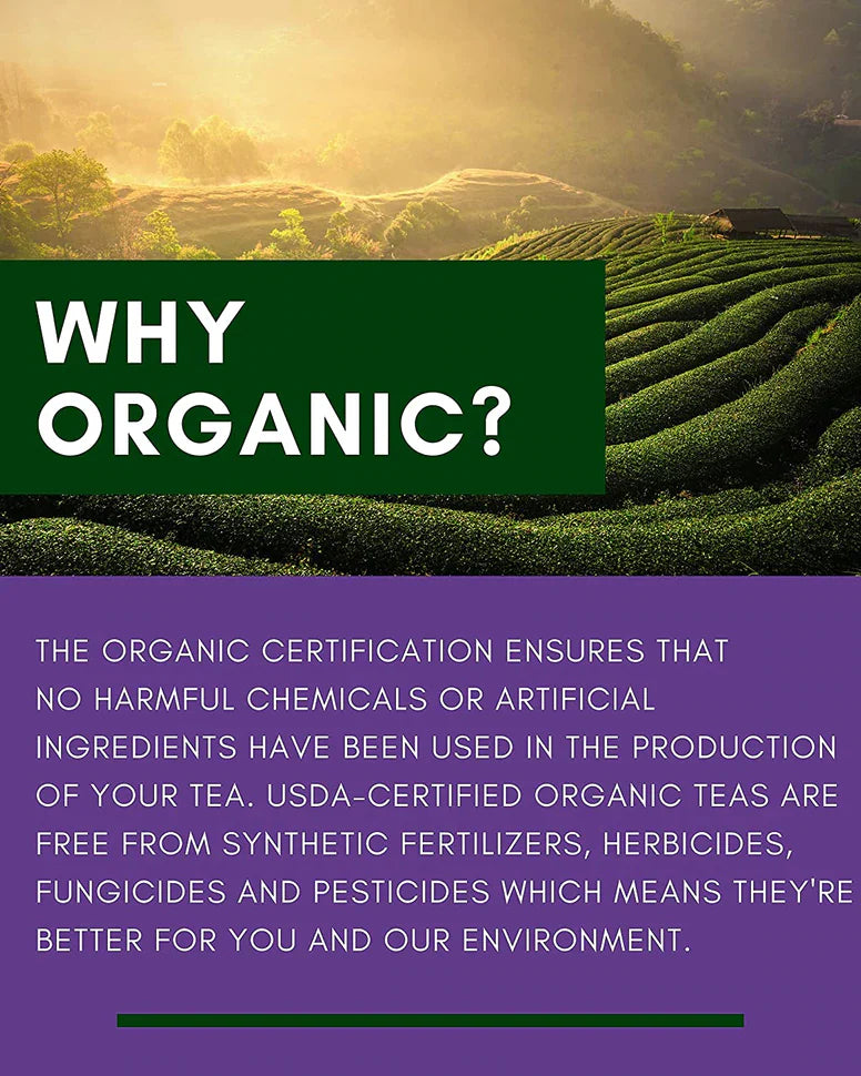 Gardenika Earl Grey Lavendeltee, lose Blätter, USDA Bio, 55+ Tassen – 4 Oz (113 g) 