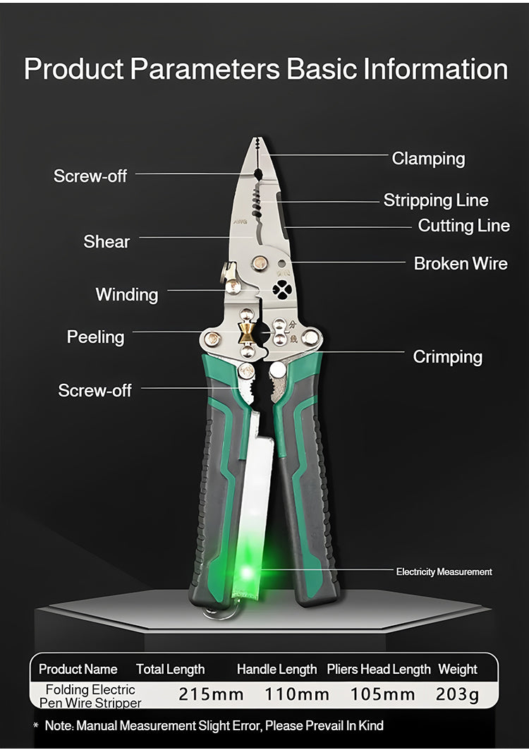 【Cumpără 1 primești 1 gratis】Tester multifuncțional și dezizolator de fire pentru electricieni