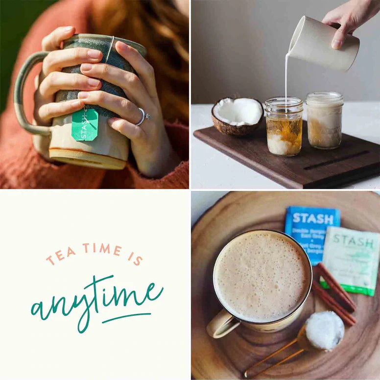 Stash Herbal and Decaf Tea Bags Sampler - Caffeine Free - 50 Ct, 25 Flavors