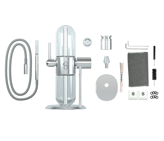 Stündenglass Gravity Infuser (Polished Silver) Hookah