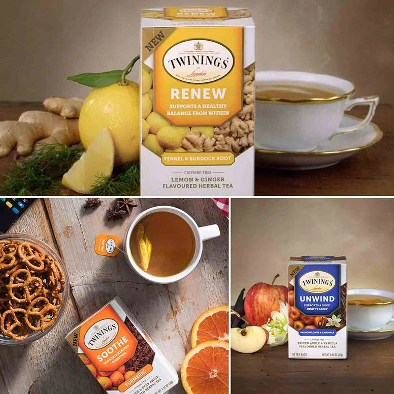 Bolsitas de té Twinings de hierbas y descafeinado (50 unidades, 25 sabores) para narguile