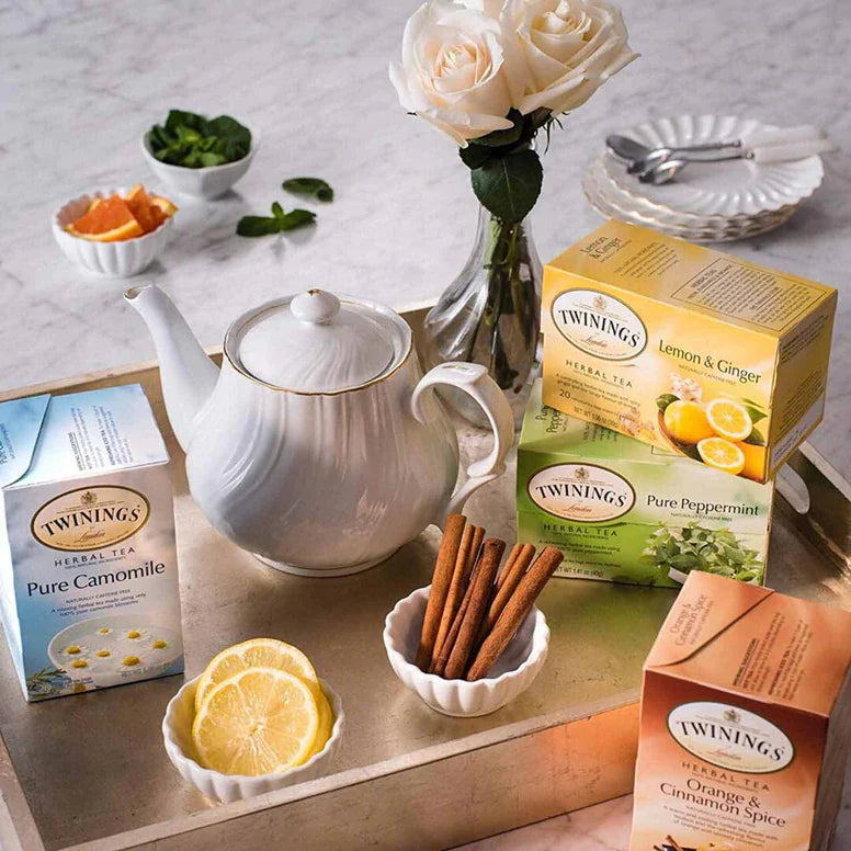 Bolsitas de té Twinings de hierbas y descafeinado (50 unidades, 25 sabores) para narguile
