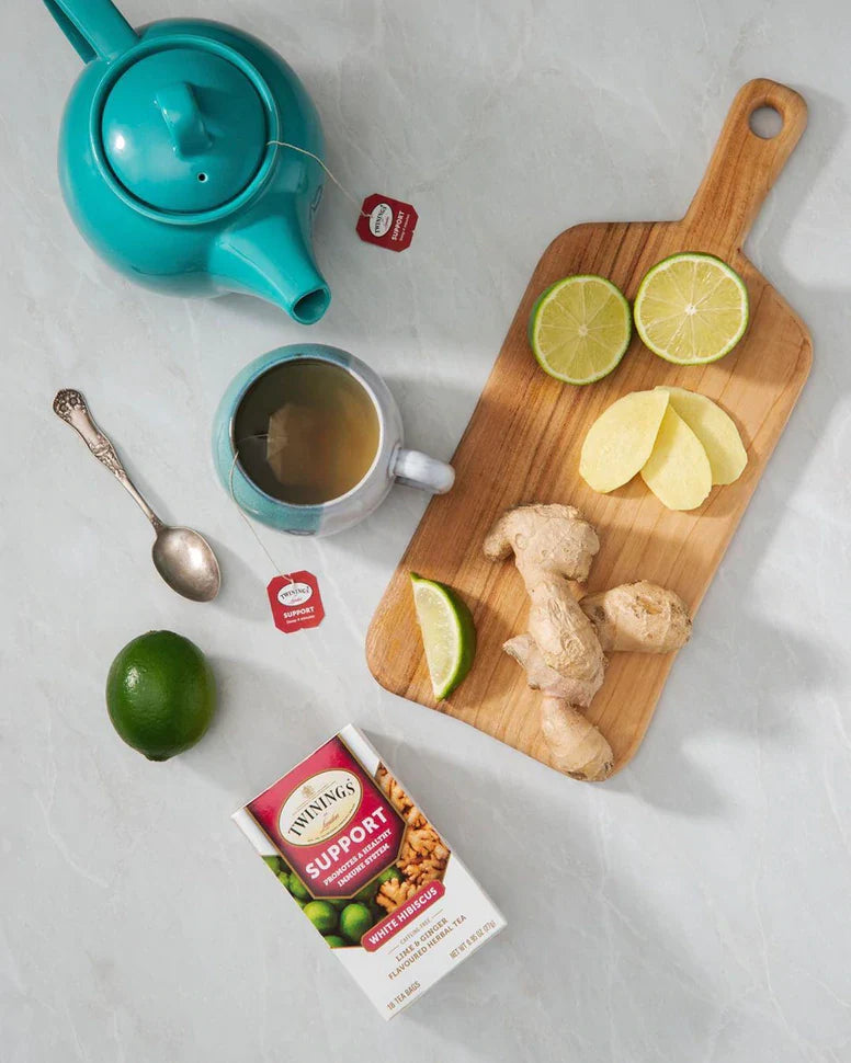 Bolsitas de té Twinings para el bienestar y la inmunidad - Surtido con y sin cafeína - 36 unidades, 12 sabores para narguile