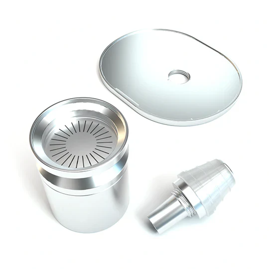 Stündenglass Gravity Infuser (Polished Silver) Hookah